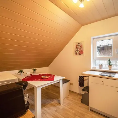 公寓 Im Gruenen, 10 Km Rv, 30 Km Bodensee, Kueche Bad Balkon